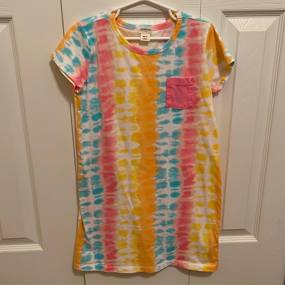 J-Crew’s Crewcuts Tie-Dye T-Shirt Dress. Size S(6-7).